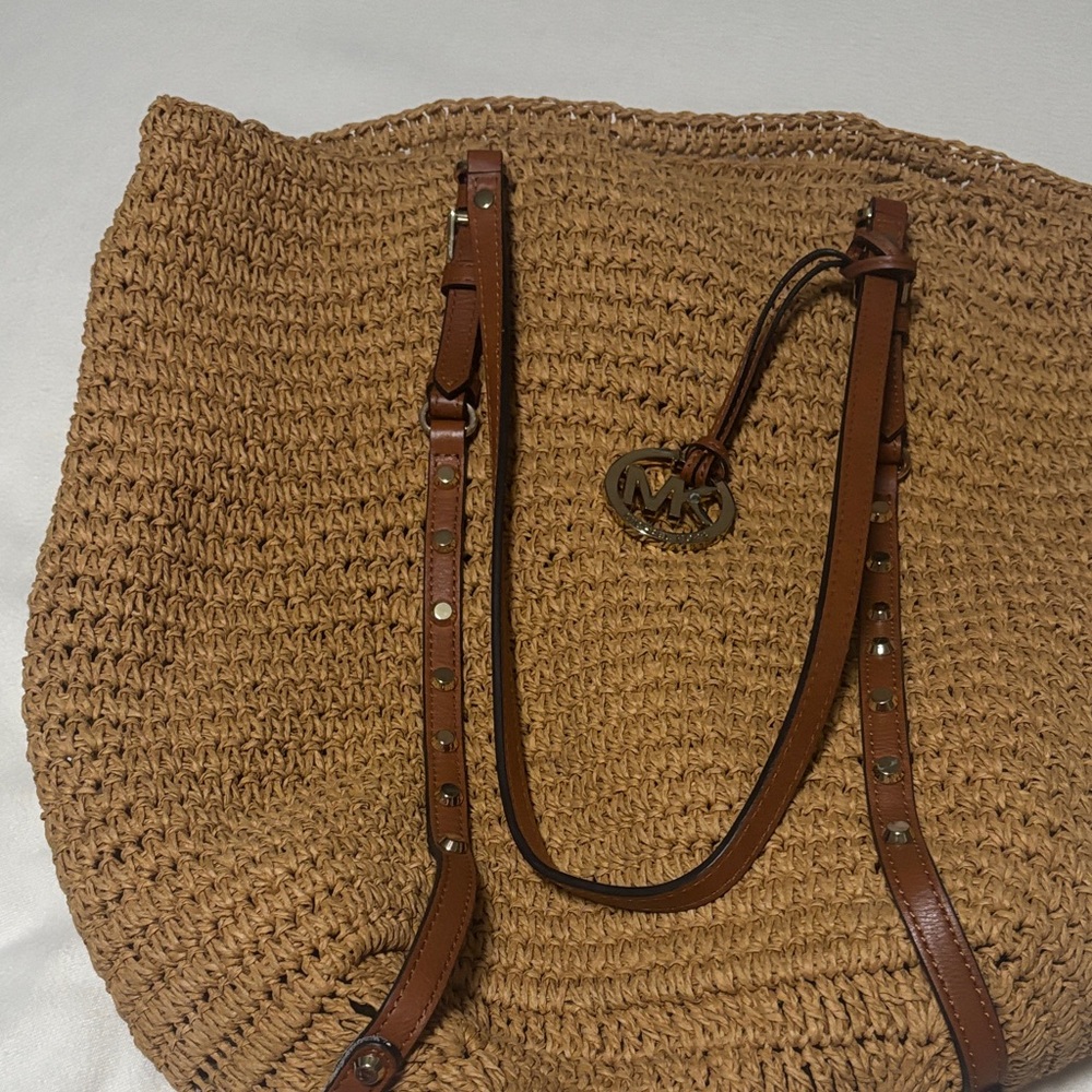 Michael Kors Brown Woven Tote